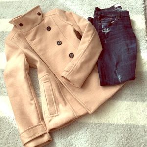 Blush pea coat  H&M
